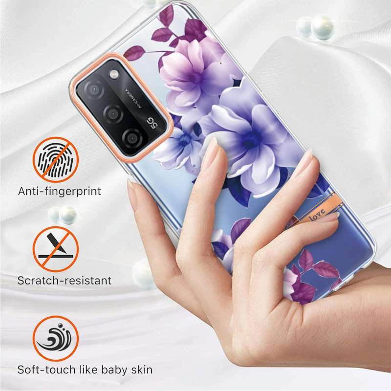 For OPPO A55 5G / A53S 5G / A54 4G / A16 / A54S 4G Flowers and Plants Series IMD TPU Phone Case(P...