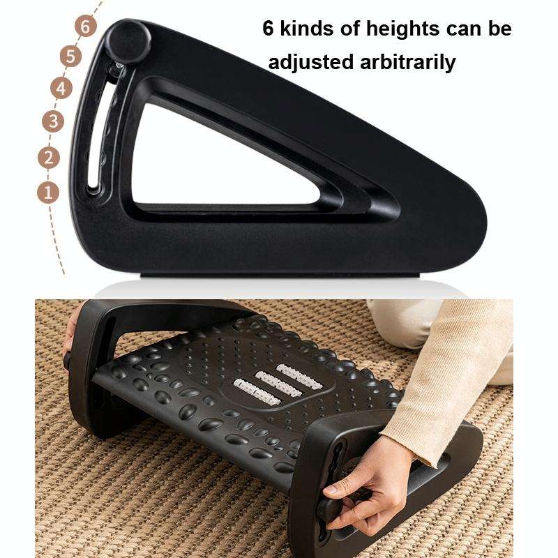 Office Computer Set Up Foot Stool Foot Massage Pedal(Bean Color)