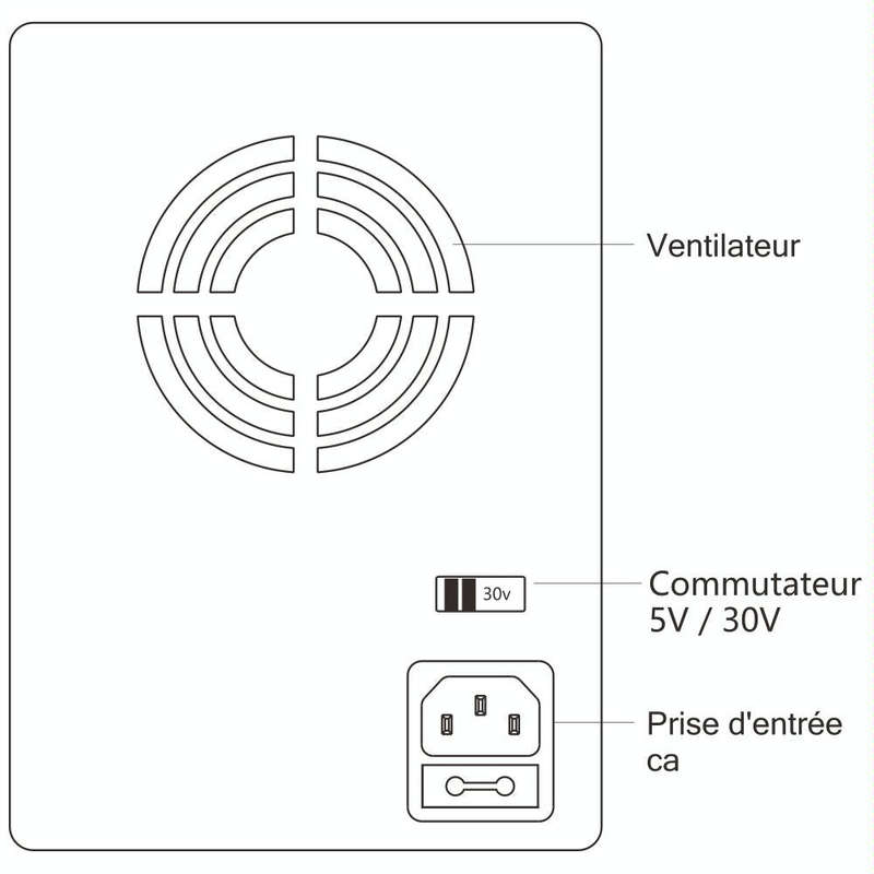 Kaisi KS-3005D+ 30V 5A DC Power Supply Adjustable, US Plug