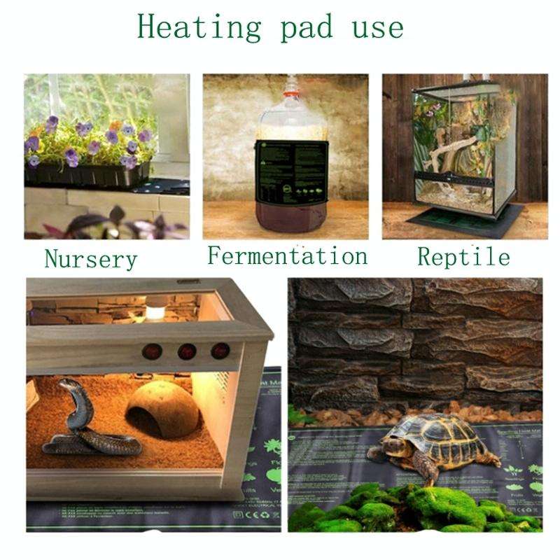 20 x 10 inch Digital Display Seedling Heating Pad With Timed Temperature Adjustment(UK Plug 240V)
