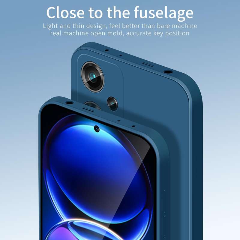 For Xiaomi Redmi Note 12 Pro+ China/Note12 Explorer PINWUYO Sense Series Liquid Silicone TPU Phon...
