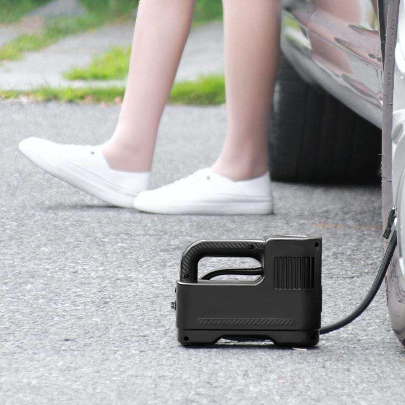 Portable Multi-Function Smart Car Inflatable Pump Electric Air Pump, Style: Wireless With Light D...