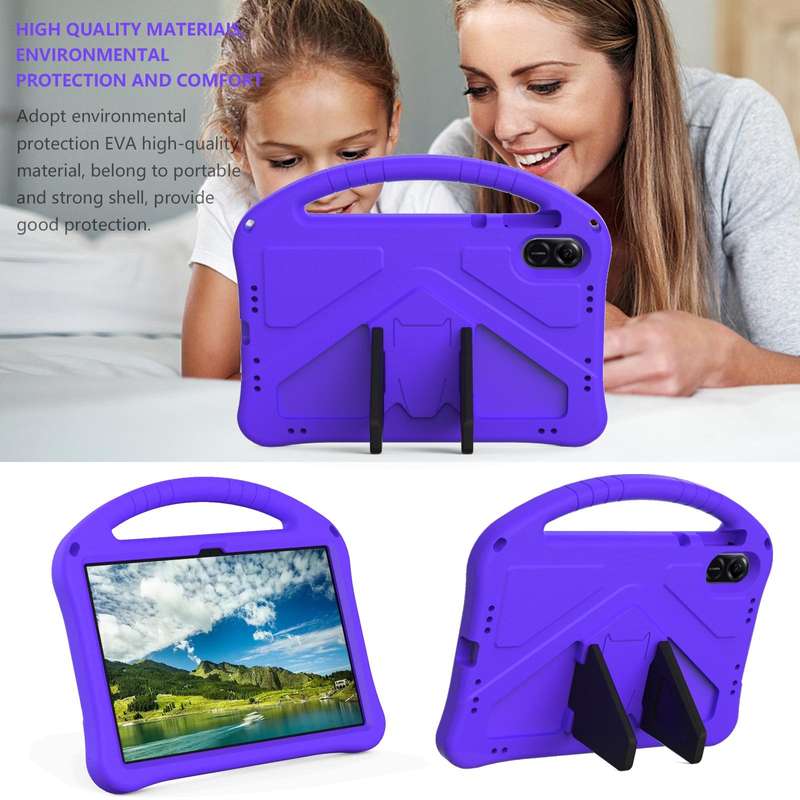 For Honor Pad X9 EVA Shockproof Tablet Case with Holder(Purple)