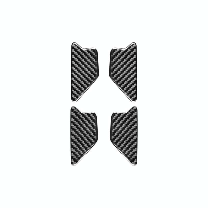 4 PCS / Set Carbon Fiber Car Inner Door Bowl Decorative Sticker for Audi Q3 2013-2018,Left and Ri...
