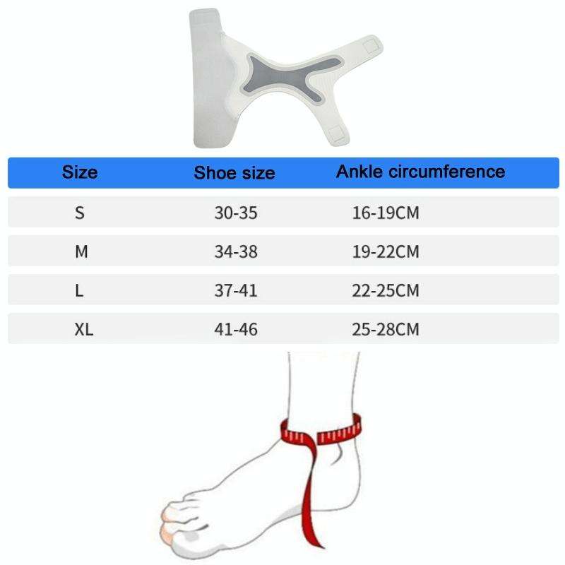 Thin Breathable Compression Ankle Sprain Fixation Strap, Size: Right Foot (S)