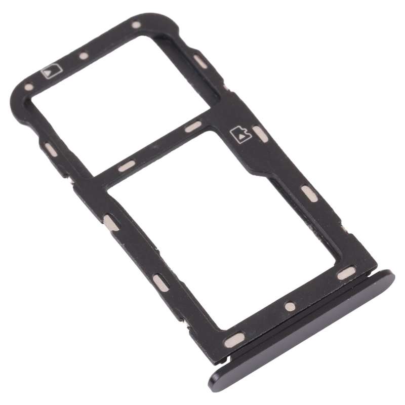 SIM Card Tray + Micro SD Card Tray for ZTE Blade V9 (Grey)