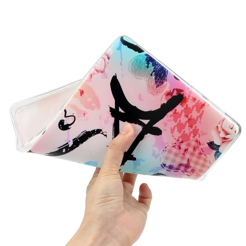 For Samsung Galaxy Tab 4 10.1 Painted TPU Tablet Case(Rose Tower)