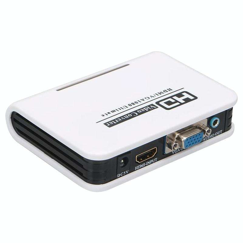 1080P HDMI to VGA adapter Digital to Analog Video Audio Converter Cable for Xbox 360 PS3 PS4 PC L...
