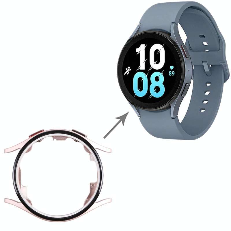 Original LCD Screen Frame Bezel Plate For Samsung Galaxy Watch5 40mm SM-R900 R905(Gold)