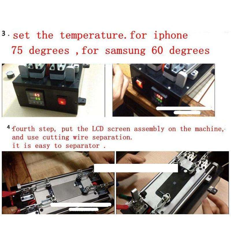 Touch Panel LCD Separator Glue Disassemble Machine for iPhone / Samsung / HTC / Sony etc. Support...