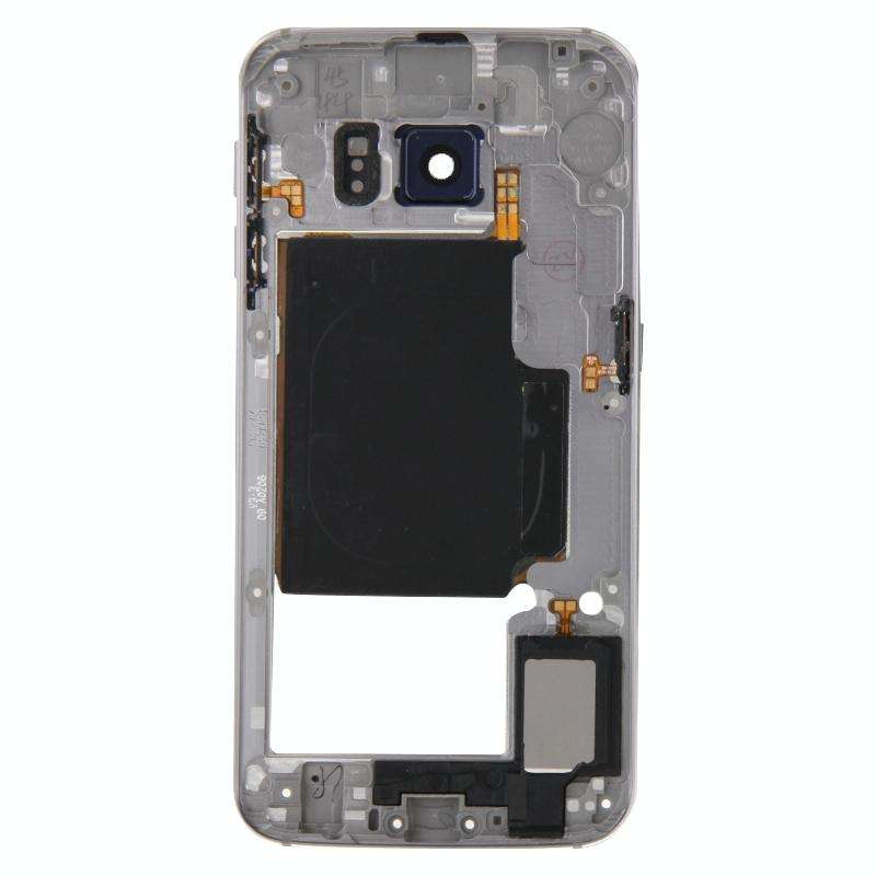 For Galaxy S6 Edge / G925 Back Plate Housing Camera Lens Panel  with Side Keys and Speaker Ringer...