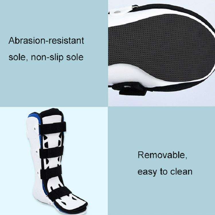Calf Ankle Fracture Sprain Fixation Brace Plaster Shoe Foot Support Brace, Size: M Right(Long Ver...