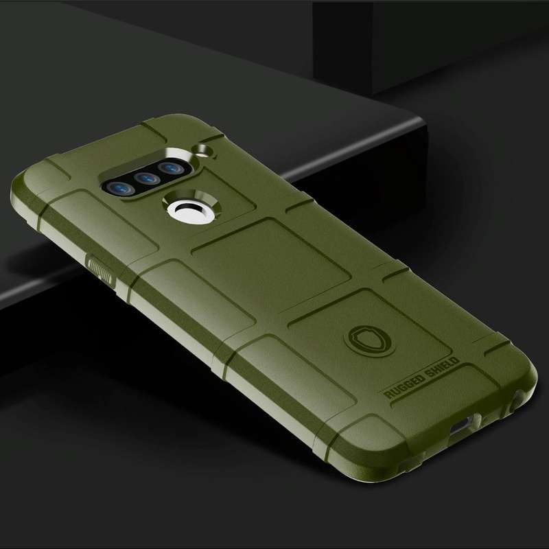 Full Coverage Shockproof TPU Case for LG V40 ThinQ (Green)