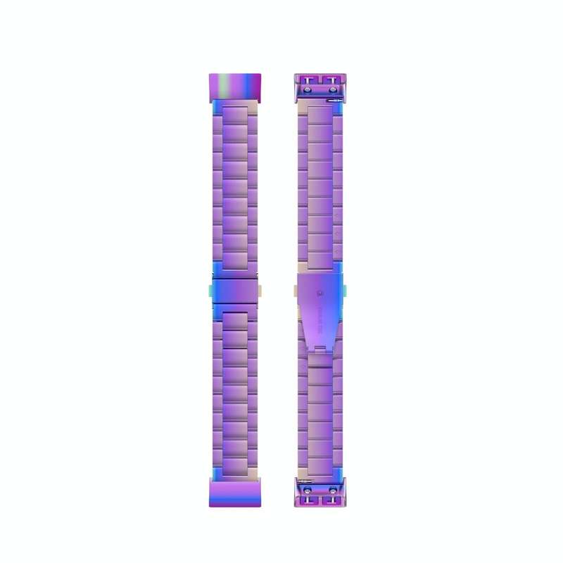 For Garmin Forerunner 35 / 30 Universal Three Beads Stainless Steel Watch Band(Colorful)