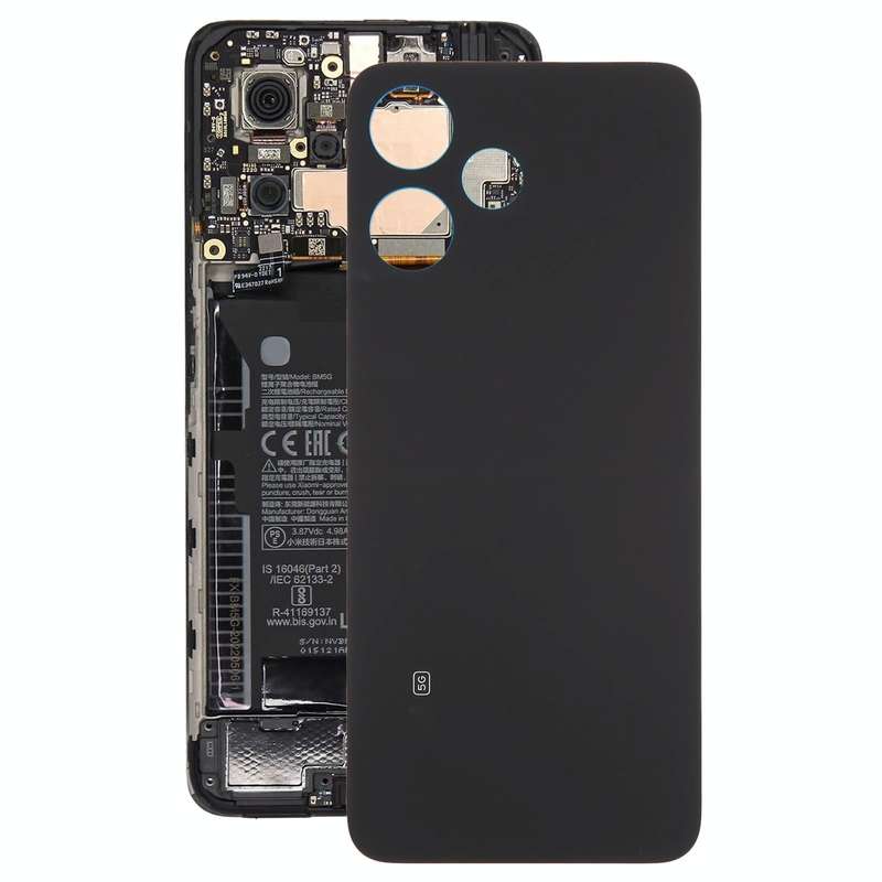 For Xiaomi Redmi Note 12R Original Battery Back Cover(Black)