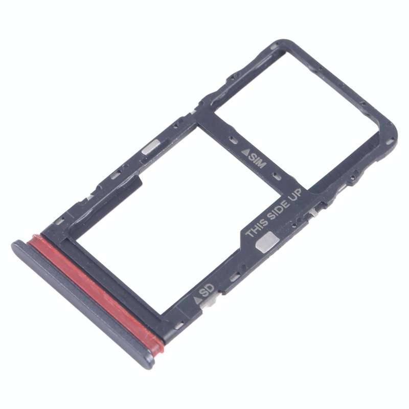 For TCL Stylus 5G T779W SIM Card Tray + Micro SD Card Tray (Black)