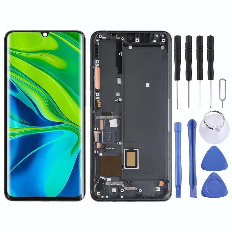 Original LCD Screen and Digitizer Full Assembly With Frame for Xiaomi Mi CC9 Pro / Mi Note 10 / M...