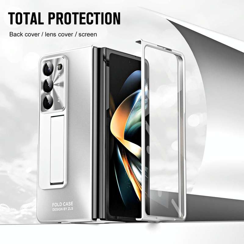For Samsung Galaxy Z Fold5 5G Integrated AG Matte Folding Phone Case(Silver)