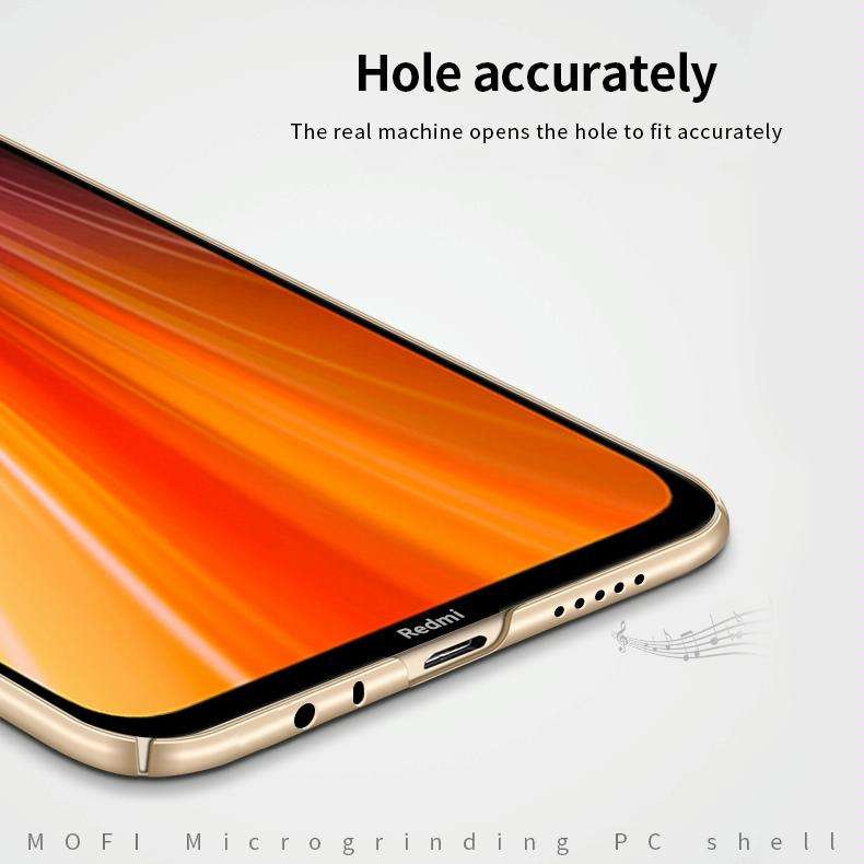 For Xiaomi RedMi Note8 MOFI Frosted PC Ultra-thin Hard Case(Black)