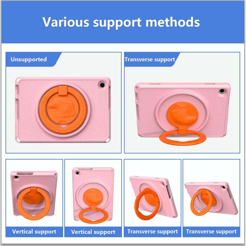 For Lenovo Tab M10 3rd Gen 10.1 TB-328 EVA Hard PC Shockproof Tablet Case(Pink)