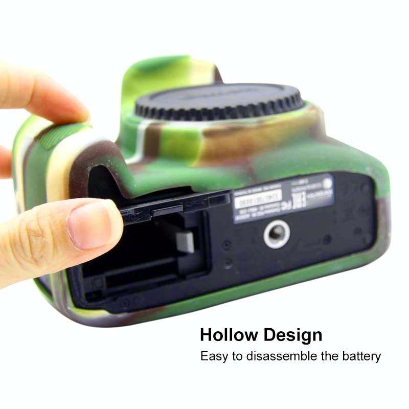 PULUZ Soft Silicone Protective Case for Canon EOS 3000D / 4000D(Camouflage)