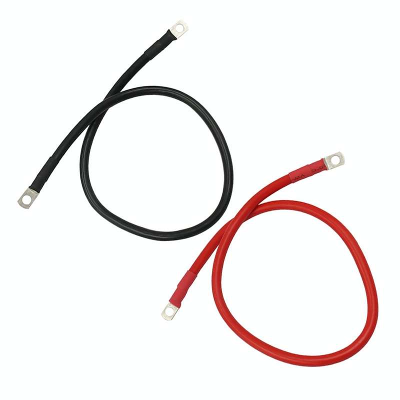 6AWG 25-10 Car 50cm Red + Black Pure Copper Battery Inverter Cable