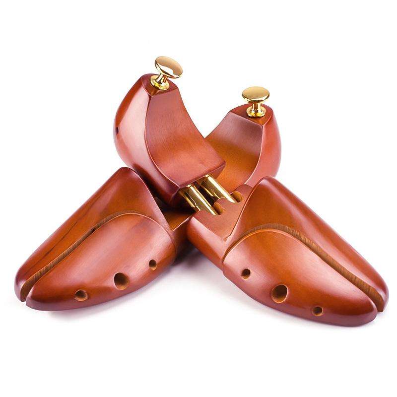 1 Pair Solid Wood Retractable Shoe Last Adjustable Shoe Supporter Shaping Moisture-Proof Shoe Sup...