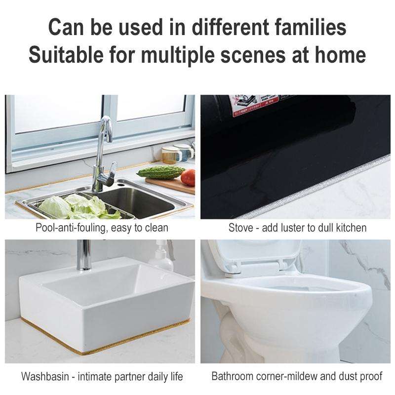 Kitchen Anti-mildew Waterproof Beauty Stitching Stickers Sink Seal Edge Line, Random Color Delive...