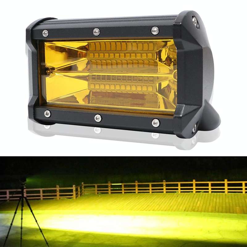 5 inch 18W 24 LED Waterproof IP67 Two Bar Modified Off-road Lights Spotlight Light Car Work Light...