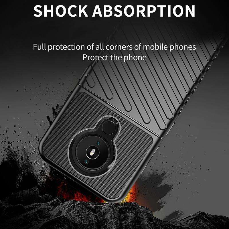 For Nokia 1.4 Thunderbolt Shockproof TPU Protective Soft Case(Blue)