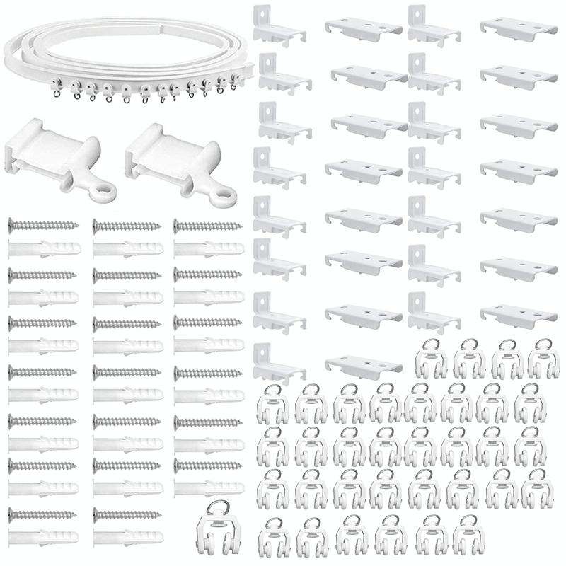 Model Steel Rail Bending Curtain Rail Flexible Guide Set, Size: 5m