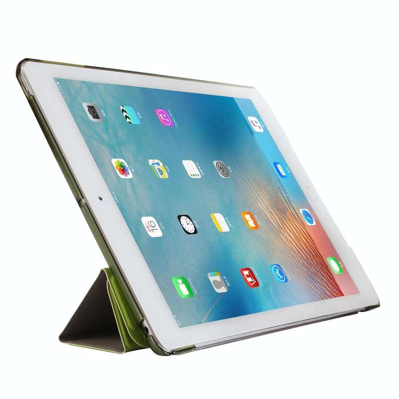 For iPad 9.7 (2018) & iPad 9.7 (2017) & iPad Air Silk Texture Horizontal Deformation Flip Leather...