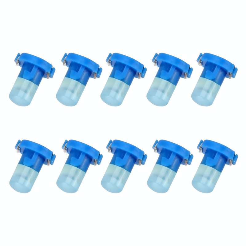 10 PCS 2W T3 Wedge Instrument Panel LED Light Dashboard Gauge Cluster Indicator Lamp Bulb(Blue Li...