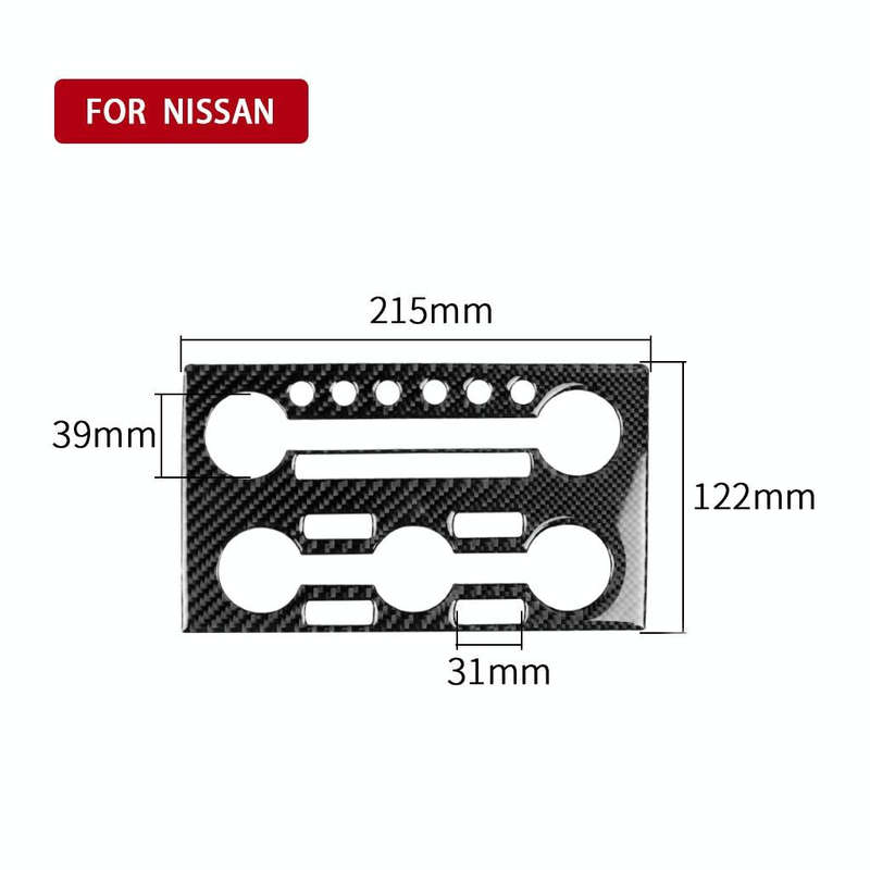 Car Carbon Fiber Instrument Control Panel Decorative Sticker for Nissan GTR R35 2008-2016, Right ...