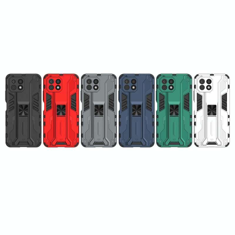 For Xiaomi Mi 11 Lite Supersonic PC + TPU Shock-proof Protective Case with Holder(Green)