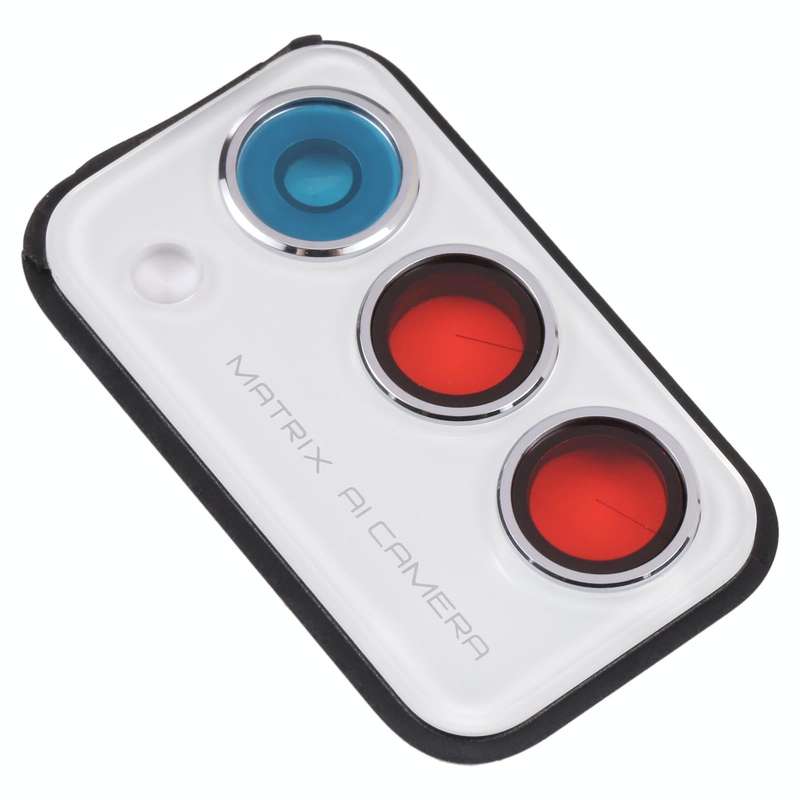 For OPPO Realme Q3 Pro 5G / Realme Q3 Pro Carnival  Back Camera Lens Frame (White)