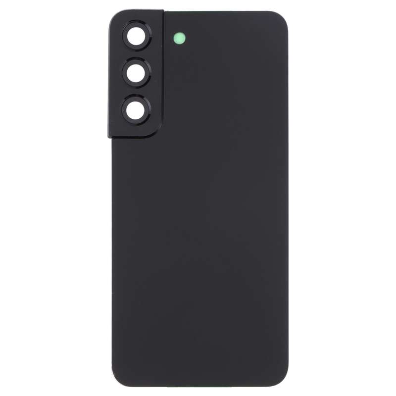 For Samsung Galaxy S22 5G SM-S901B Battery Back Cover with Camera Lens Cover (Black)