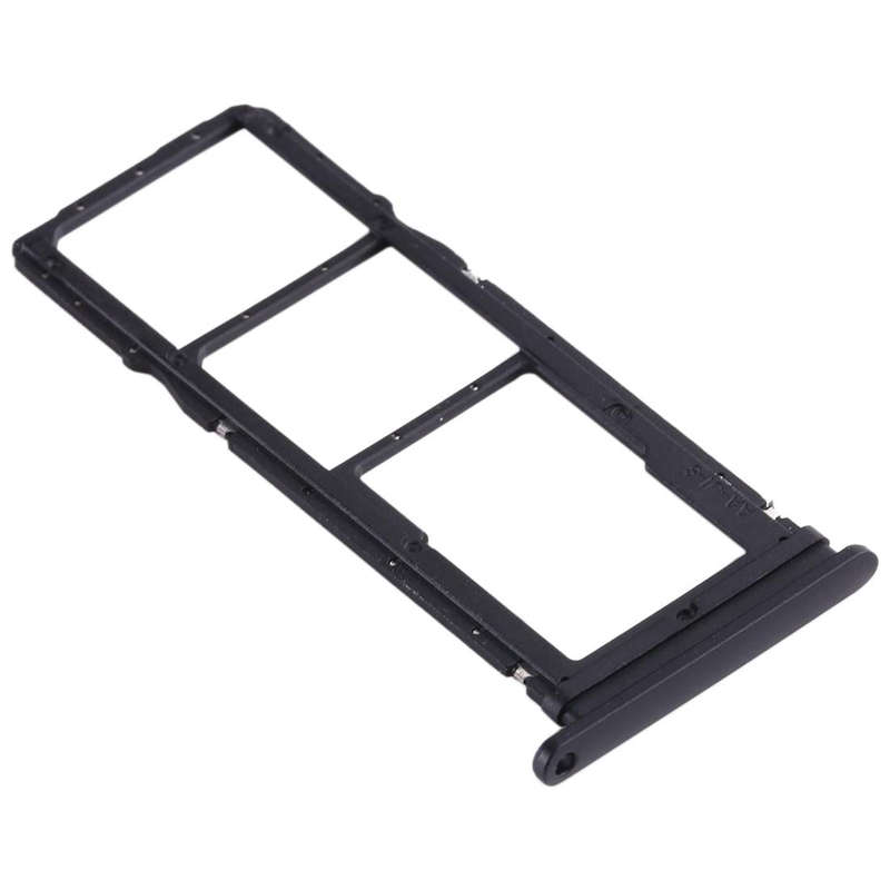 SIM Card Tray + SIM Card Tray + Micro SD Card Tray for Huawei Enjoy 10 / Honor Play 3 (Black)