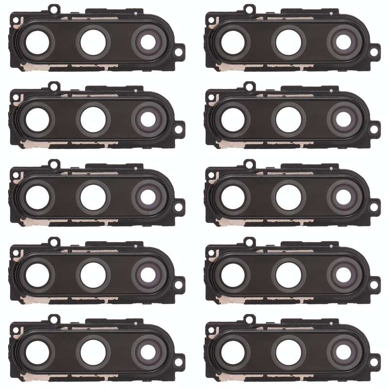 For Huawei Enjoy 10  10pcs Camera Lens Cover (Black)
