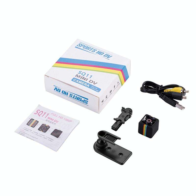 SQ11 Mini DV HD 960P 6 LEDs Sport Recorder Camera with Holder, Support Monitor Detection & IR Nig...