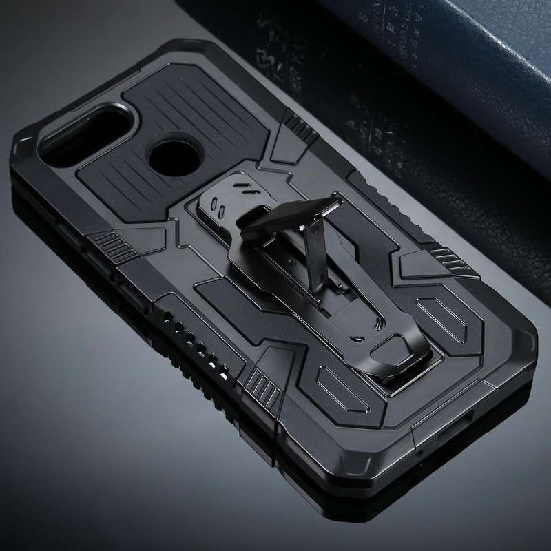 For Xiaomi Redmi 6 Armor Warrior Shockproof PC + TPU Protective Case(Black)