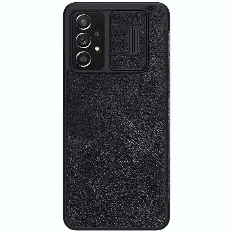 For Samsung Galaxy A73 5G NILLKIN QIN Series Pro Sliding Camera Cover Design Leather Phone Case(B...