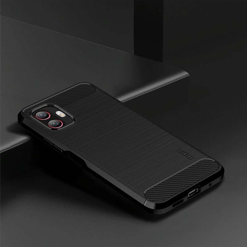 For Samsung Galaxy Xcover6 Pro / Xcover Pro 2 MOFI Gentleness Brushed Carbon Fiber Soft TPU Case(...