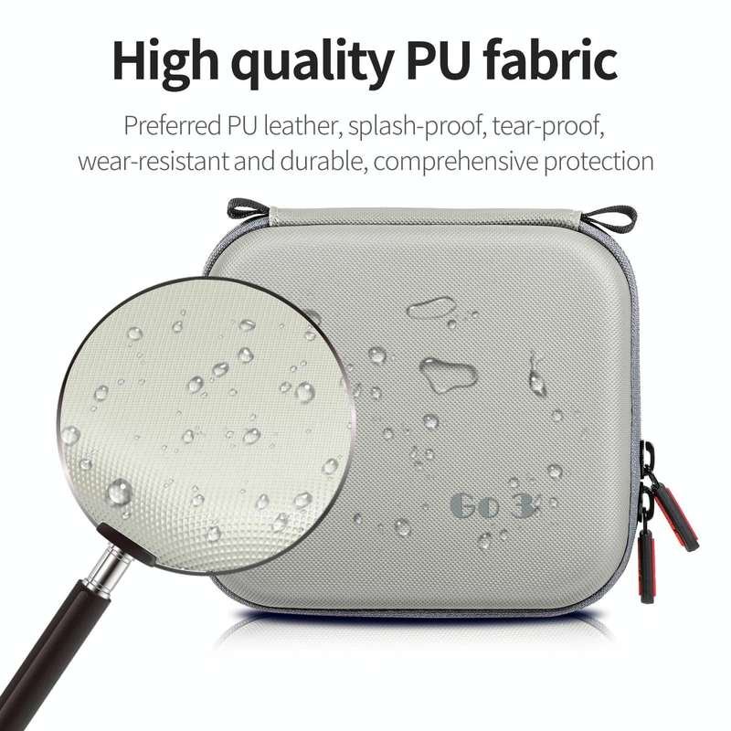 For Insta360 GO 3 / GO 3S STARTRC Portable PU Storage Box Case(Grey)
