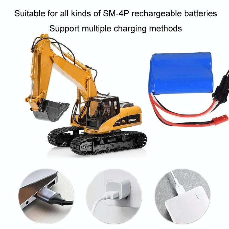 10pcs 3.7V Forward Lithium Battery Charger Toy Charging Cable(SM-2P)