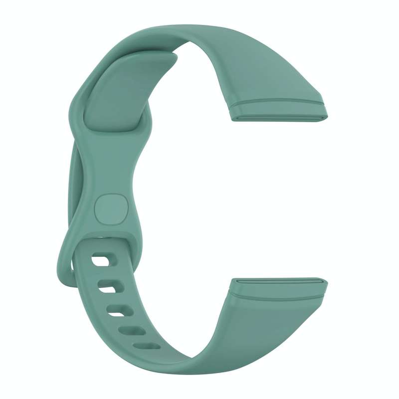 For Fitbit Versa 4 / Versa 3 / Sense Universal TPU Watch Band, Size:S(Pine Needle Green)