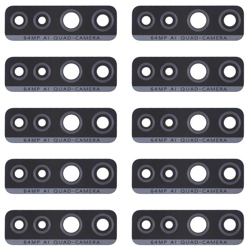 For Huawei P40 Lite 5G / Nova 7 SE 10pcs Back Camera Lens