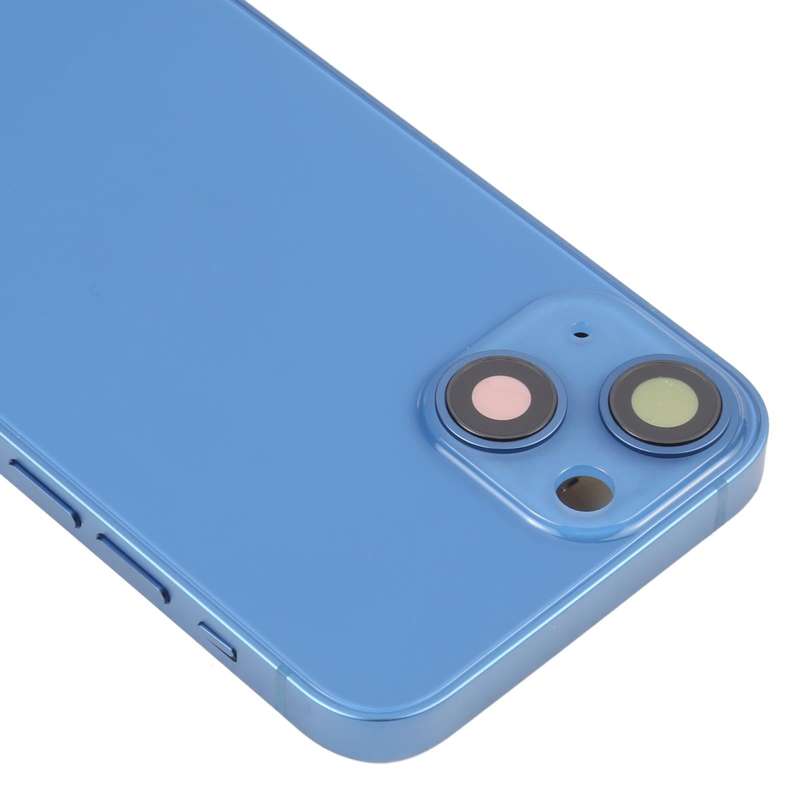 For iPhone 13 mini Battery Back Cover with Side Keys & Card Tray & Power + Volume Flex Cable & Wi...