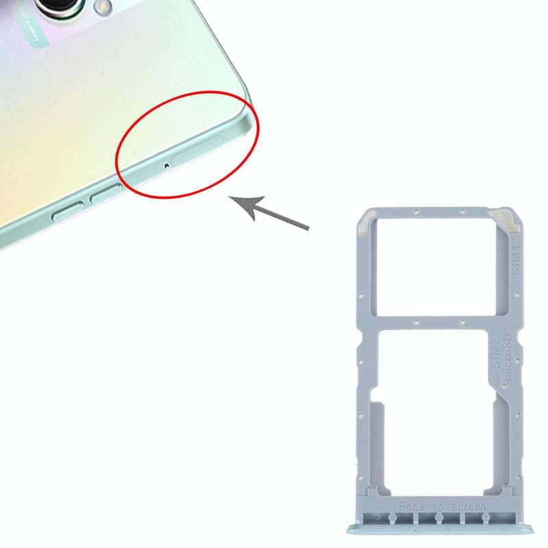 For OPPO A96 China SIM Card Tray + SIM / Micro SD Card Tray (Green)