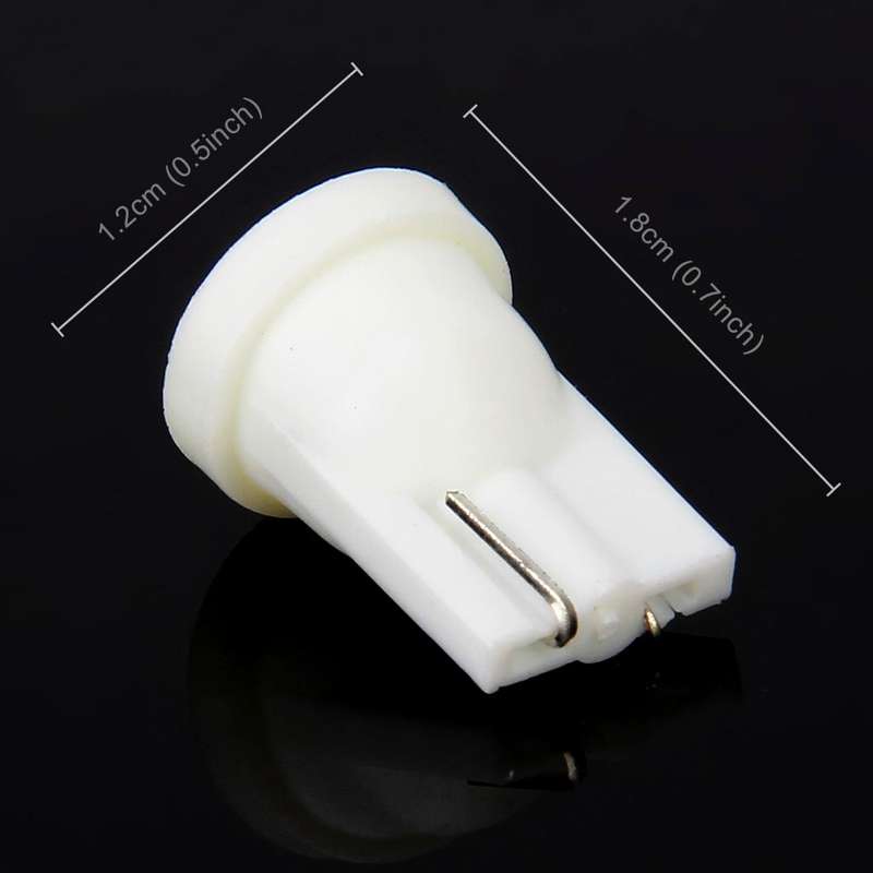 10 PCS T10/W5W/194/501/168 0.4W 20LM 6500K COB Bulbs Car Reading Lamp Clearance Light, DC 12V(Ice...